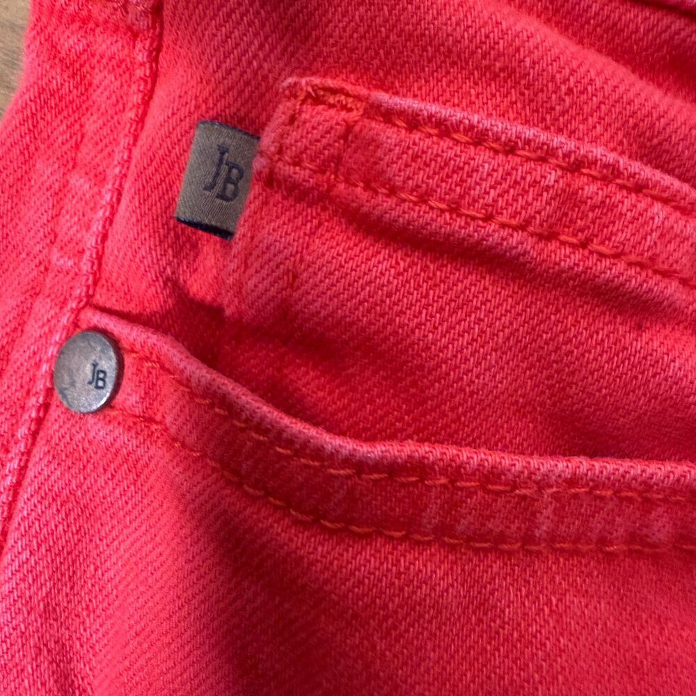 Judy Blue Full Size Large Garmet Dyed Red Women's Shorts - Picture 8 of 9